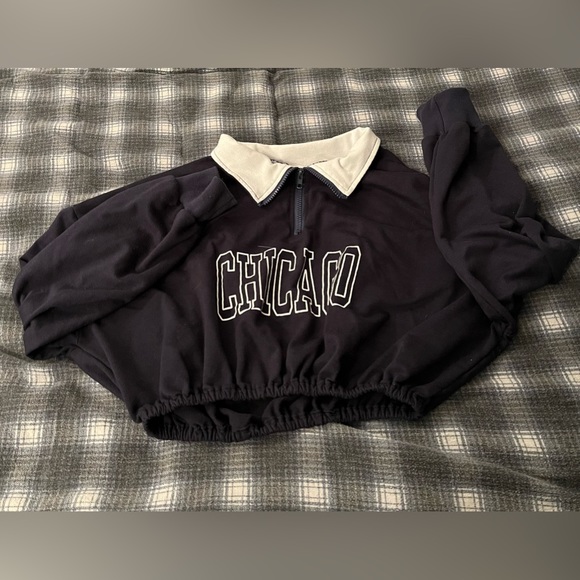 Chicago cropped long sleeve sweater - Picture 1 of 1